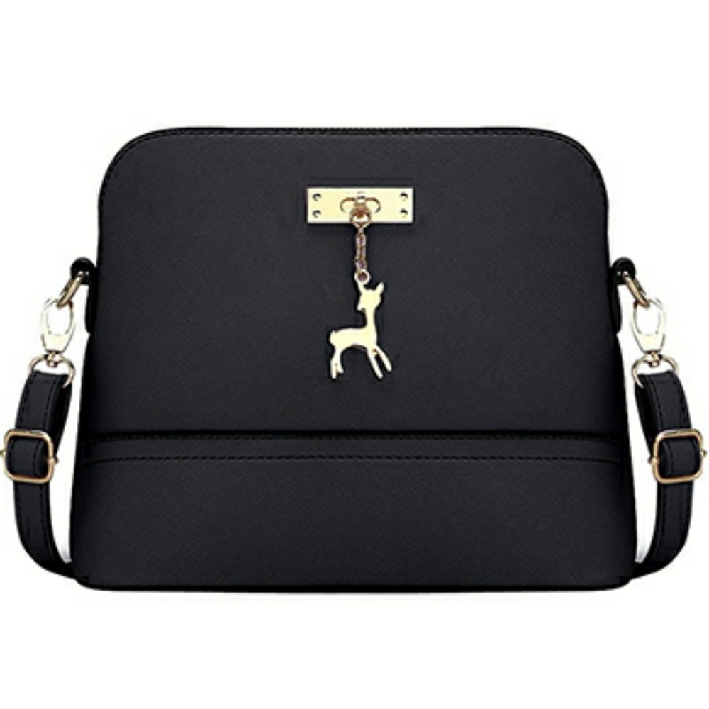 Rectangular Shoulder Bag - Rounded Corners / Decor - Picture 3 of 6